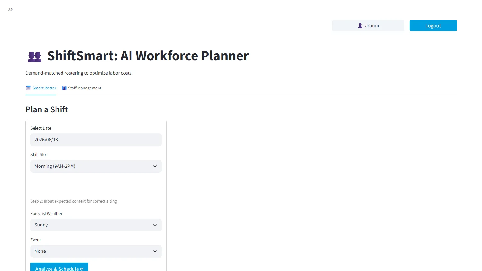 ShiftSmart (Staff)